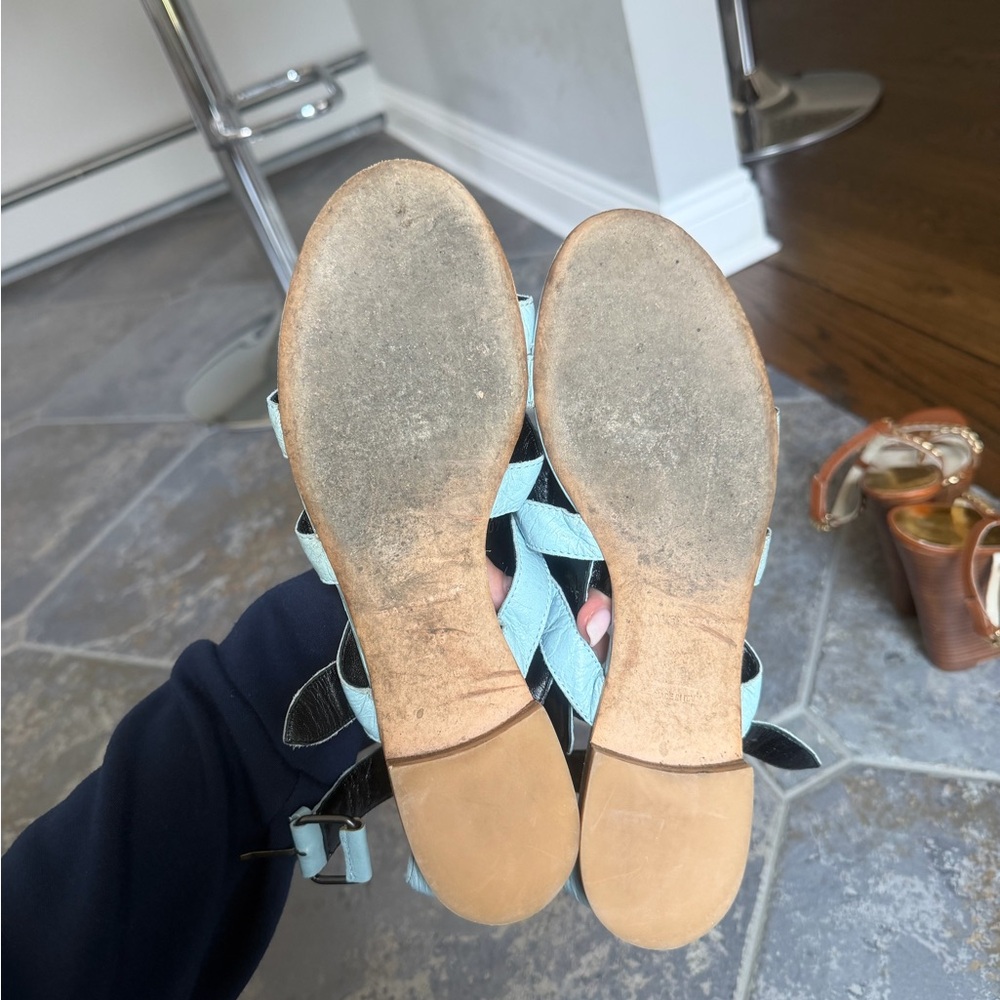 Balenciaga Pale Blue Multi-Strap Gladiator Sandals - Women - Picture 6 of 6